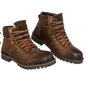 Men's Brown Leather Hiking Boots